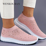 Fashion Bling Sneakers Women Sock Shoes Summer