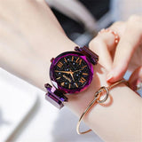 Watches women's luxury magnetic starry