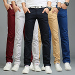 Solid sky blue black Pants Men