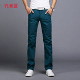 Solid sky blue black Pants Men