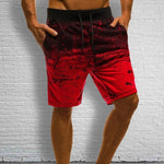 SHUJIN Men Casual Shorts Fashion Printed Joggers Short