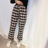 Plaid Pants Men Hip hop Pants Streetwear