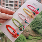 1 Set Cute Princess Fruit Hairpins