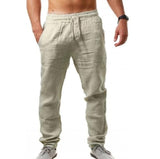 Men Cotton and Linen Trousers