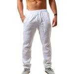 Men Cotton and Linen Trousers