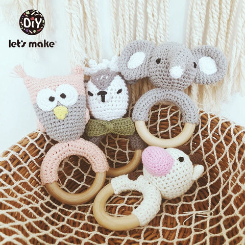 Newborn Baby Toys 1pc Wooden Teether