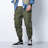 Ribbons Harem Joggers Men Cargo Pants Streetwear