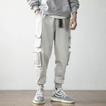 Ribbons Harem Joggers Men Cargo Pants Streetwear