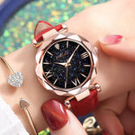 Women Casual Leather Ladies Watch Quartz