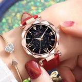 Women Casual Leather Ladies Watch Quartz