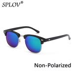 New Fashion  Semi Rimless Polarized Sunglasses