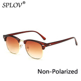 New Fashion  Semi Rimless Polarized Sunglasses