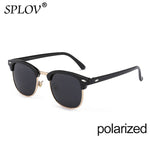 New Fashion  Semi Rimless Polarized Sunglasses