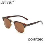 New Fashion  Semi Rimless Polarized Sunglasses