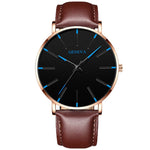 Minimalist Men's Fashion Ultra Thin Watches