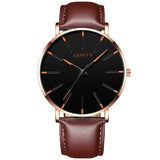 Minimalist Men's Fashion Ultra Thin Watches