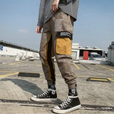 Ribbons Harem Joggers Men Cargo Pants Streetwear