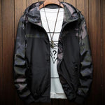 Men Camouflage Hooded Coats Casual Zipper