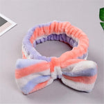 New Letter "OMG" Coral Fleece Soft Bow Headbands