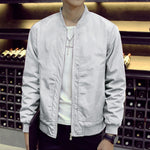 Bomber Jacket Men Stand Collar