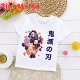 Demon Slayer T Shirt Kids Kawaii Summer