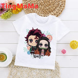 Demon Slayer T Shirt Kids Kawaii Summer