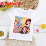 Demon Slayer T Shirt Kids Kawaii Summer