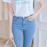 Vintage Denim Pencil Pants Women