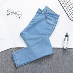 Vintage Denim Pencil Pants Women