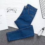 Vintage Denim Pencil Pants Women