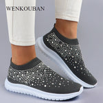 Fashion Bling Sneakers Women Sock Shoes Summer