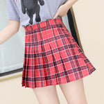 QRWR XS-3XL Plaid Summer Women Skirt