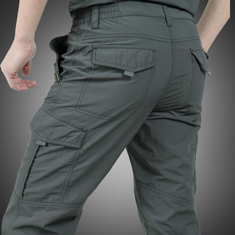 Men Cargo Pants Casual Men's Lightweight Breathable