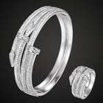 Zlxgirl jewlery Cubic Zirconia bangle&ring